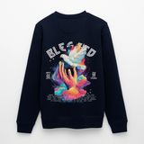 Posei, Taube, 1st | Roller, Unisex Bio-Sweatshirt - Navy