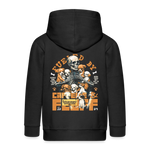 Nyxian, Skelet & Welpen, 1st | Kinder Zip Hoodie - Schwarz
