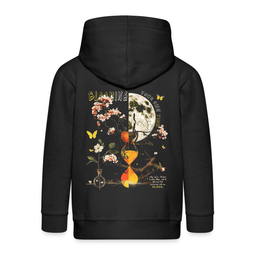 Tsukuyomi, Sanduhr, 1st | Kinder Zip Hoodie - Schwarz