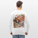 Azaroth, Schmetterling, 1st | Roller, Unisex Bio-Sweatshirt - Weiß