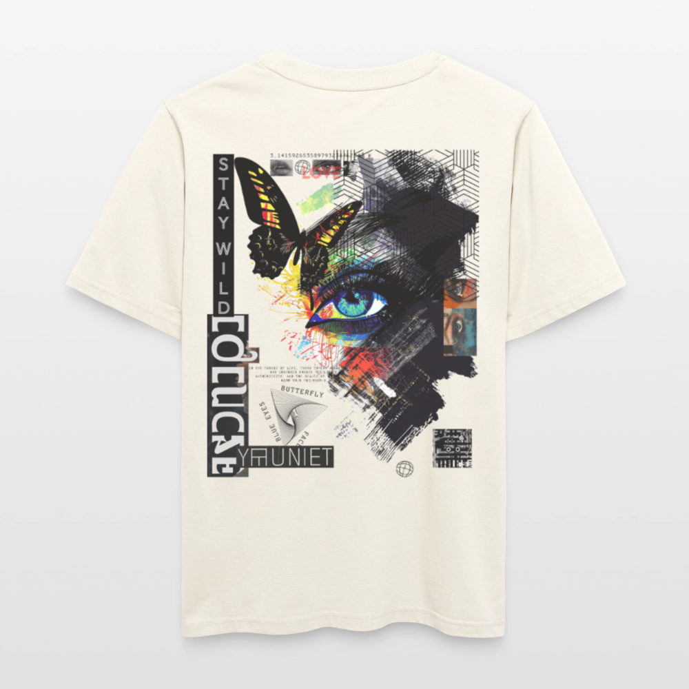 Eldorwyn, Auge, 1st | Essential, Relaxed Fit Unisex Bio T-Shirt - Naturweiß 