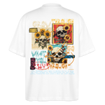 Odysseus2, Totenköpfe, 1st | Blaster, Oversize Bio T-Shirt, Unisex - Weiß