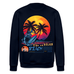 Eryan, Surfen, 1st | Roller, Unisex Bio-Sweatshirt - Navy