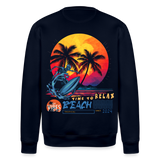 Eryan, Surfen, 1st | Roller, Unisex Bio-Sweatshirt - Navy