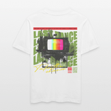 Oblivionis, Fernseher, 1st | Essential, Relaxed Fit Unisex Bio T-Shirt - Weiß