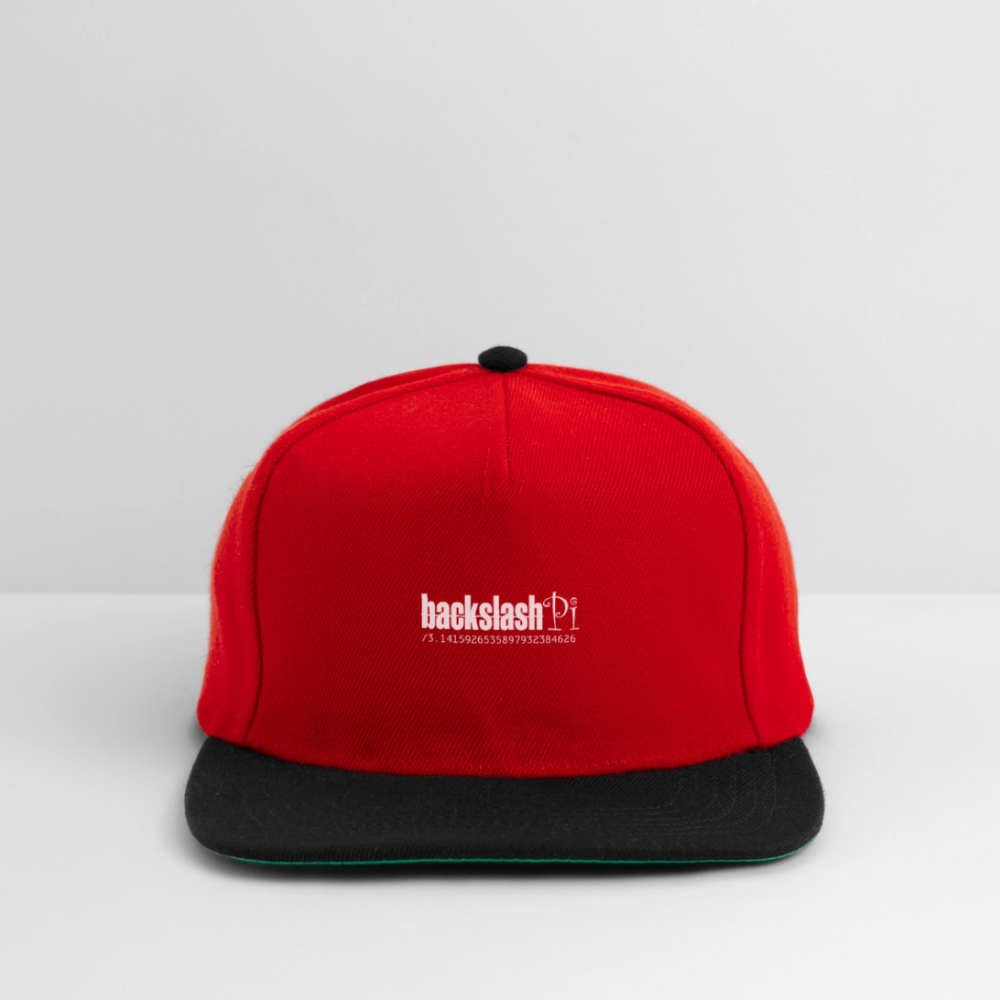 Snapback Cap - Rot/Schwarz