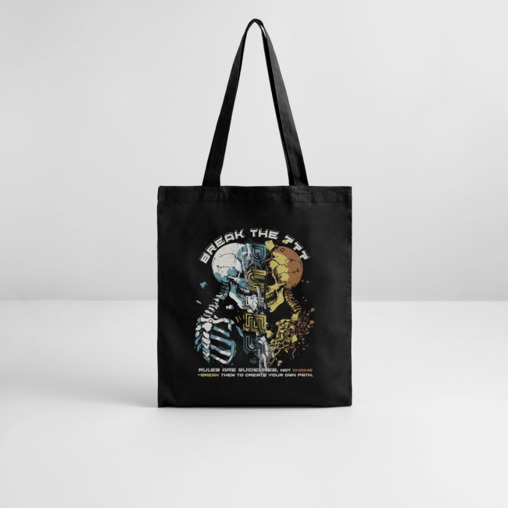 Fujin, Totenkopf, 1st | Bio Stoffbeutel - Schwarz