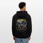 Harith, Schmetterling, 1st | Freshhood, Oversized Unisex Hoodie - Schwarz