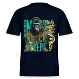 Herakles, Gorilla, 1st | Essential, Relaxed Fit Unisex Bio T-Shirt - Navy
