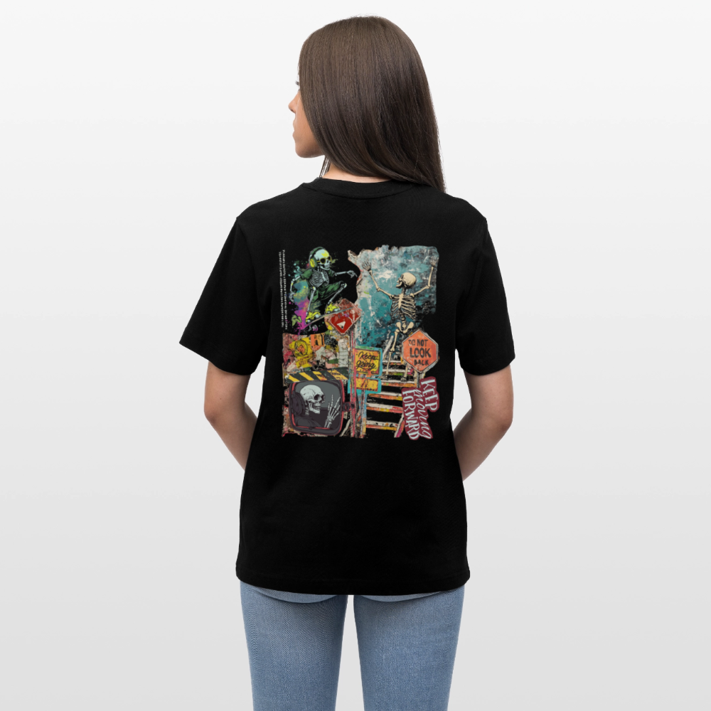 Tangaroa , Skelet, 1st | Essential, Relaxed Fit Unisex Bio T-Shirt - Schwarz