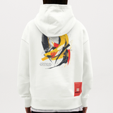 Vegaon, Banane, 1st | Heavyweight Oversized Bio Hoodie, Unisex - OFF WHITE