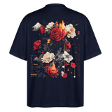 Manannan, Rose, 1st | Blaster, Oversize Bio T-Shirt, Unisex - Navy
