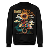 Ruqayya, Sonne, 1st | Roller, Unisex Bio-Sweatshirt - Schwarz