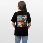 Nyxaris, Windmühle, 1st | Essential, Relaxed Fit Unisex Bio T-Shirt - Schwarz