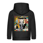 Thanatain, Elefant, 1st | Kinder Zip Hoodie - Schwarz