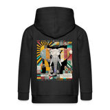 Thanatain, Elefant, 1st | Kinder Zip Hoodie - Schwarz