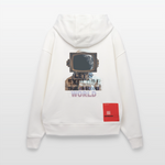 Denebris, Astronaut, 1st | Heavyweight Oversized Bio Hoodie, Unisex - OFF WHITE