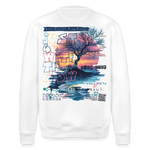 Oblivar, Baum, 1st | Roller, Unisex Bio-Sweatshirt - Weiß