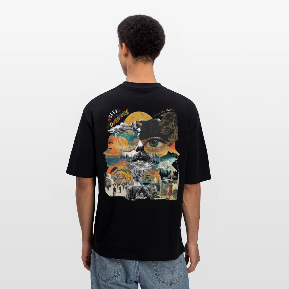 Shahzada, Kassetten, 1st | Breezy, Oversized Unisex T-Shirt - Schwarz