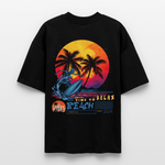 Eryan, Surfen, 1st | Blaster, Oversize Bio T-Shirt, Unisex - Schwarz