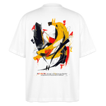 Quasaris, Banane, 1st | Blaster, Oversize Bio T-Shirt, Unisex - Weiß