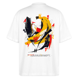 Quasaris, Banane, 1st | Blaster, Oversize Bio T-Shirt, Unisex - Weiß