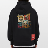 Odysseus, Totenköpfe, 1st | Heavyweight Oversized Bio Hoodie, Unisex - SOLID BLACK