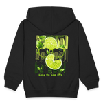 Kali, Limette, 1st | Kinder Zip Hoodie - Schwarz