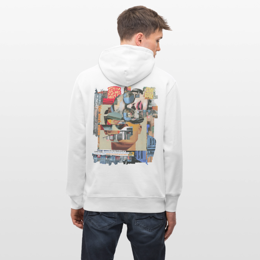 Seraphion, Gesichter, 1st | Cruiser, Unisex Bio-Hoodie - Weiß