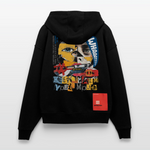 Kronan, Gesicht, 1st | Heavyweight Oversized Bio Zip Hoodie, Unisex - SOLID BLACK