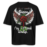 Amaterasu , Engelsflügel, 1st | Breezy, Oversized Unisex T-Shirt - Schwarz