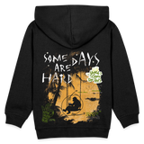 Amphionan, Palmen, 1st | Kinder Hoodie - Schwarz