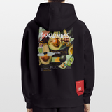 Daeva, Avocado, 1st | Heavyweight Oversized Bio Hoodie, Unisex - SOLID BLACK