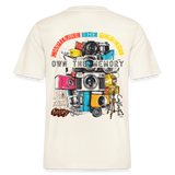 Zarethor, Kamera, 1st | Essential, Relaxed Fit Unisex Bio T-Shirt - Naturweiß 
