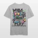 Aetherion, Laptop, 1st | Essential, Relaxed Fit Unisex Bio T-Shirt - Grau meliert