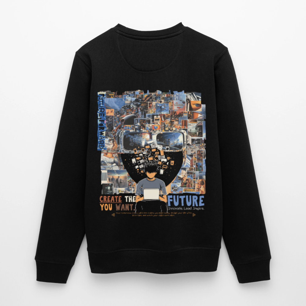 Sakhr, Informatik, 1st | Roller, Unisex Bio-Sweatshirt - Schwarz