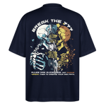 Fujin, Totenkopf, 1st | Blaster, Oversize Bio T-Shirt, Unisex - Navy