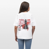 Orionis, Schach, 1st | Blaster, Oversize Bio T-Shirt, Unisex - Weiß