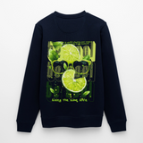 Kali, Limette, 1st | Roller, Unisex Bio-Sweatshirt - Navy