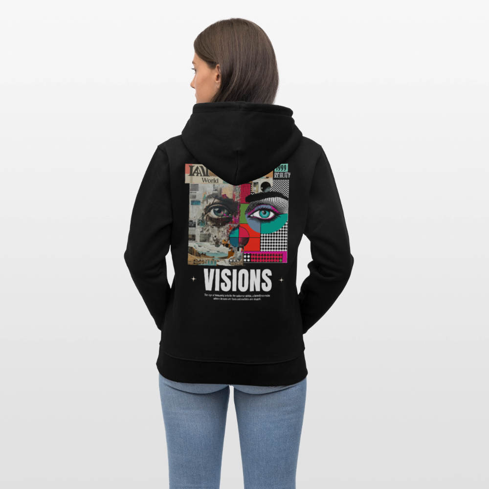 Omoikane, Augen, 1st | Cruiser, Unisex Bio-Hoodie - Schwarz