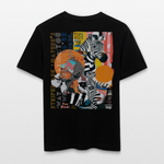 Aresia, Zebra, 1st | Essential, Relaxed Fit Unisex Bio T-Shirt - Schwarz