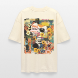 Vaelthar, Blumen, 1st | Blaster, Oversize Bio T-Shirt, Unisex - Weißgrau
