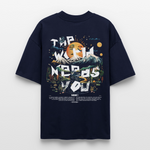 Ereshkigal, Berge, 1st | Blaster, Oversize Bio T-Shirt, Unisex - Navy