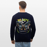 Harith, Schmetterling, 1st | Roller, Unisex Bio-Sweatshirt - Navy