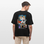 Nerthus, Gesicht, 1st | Blaster, Oversize Bio T-Shirt, Unisex - Schwarz