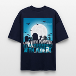 Themisan, Friedhof, 1st | Blaster, Oversize Bio T-Shirt, Unisex - Navy