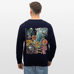 Tangaroa , Skelet, 1st | Roller, Unisex Bio-Sweatshirt - Navy