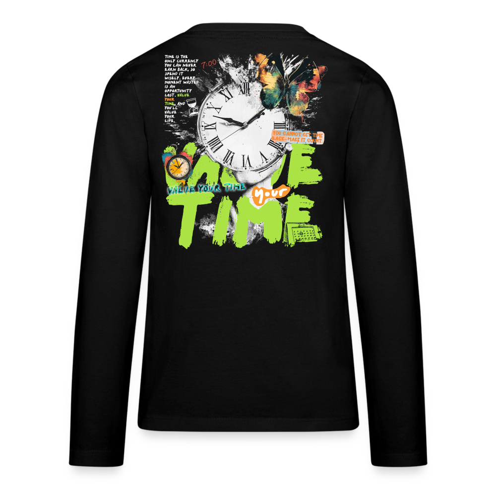 Ifrit, Uhr, 1st | Teenager Langarmshirt - Schwarz