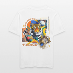 Kepleris, Tiger, 1st | Essential, Relaxed Fit Unisex Bio T-Shirt - Weiß