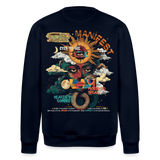 Ruqayya, Sonne, 1st | Roller, Unisex Bio-Sweatshirt - Navy